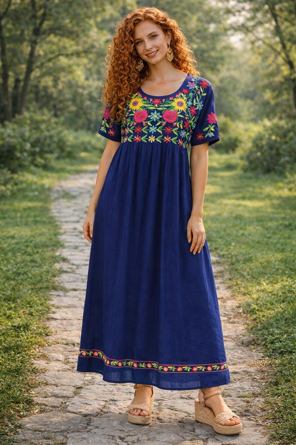 Image of Handmade Mexican Embroidered 