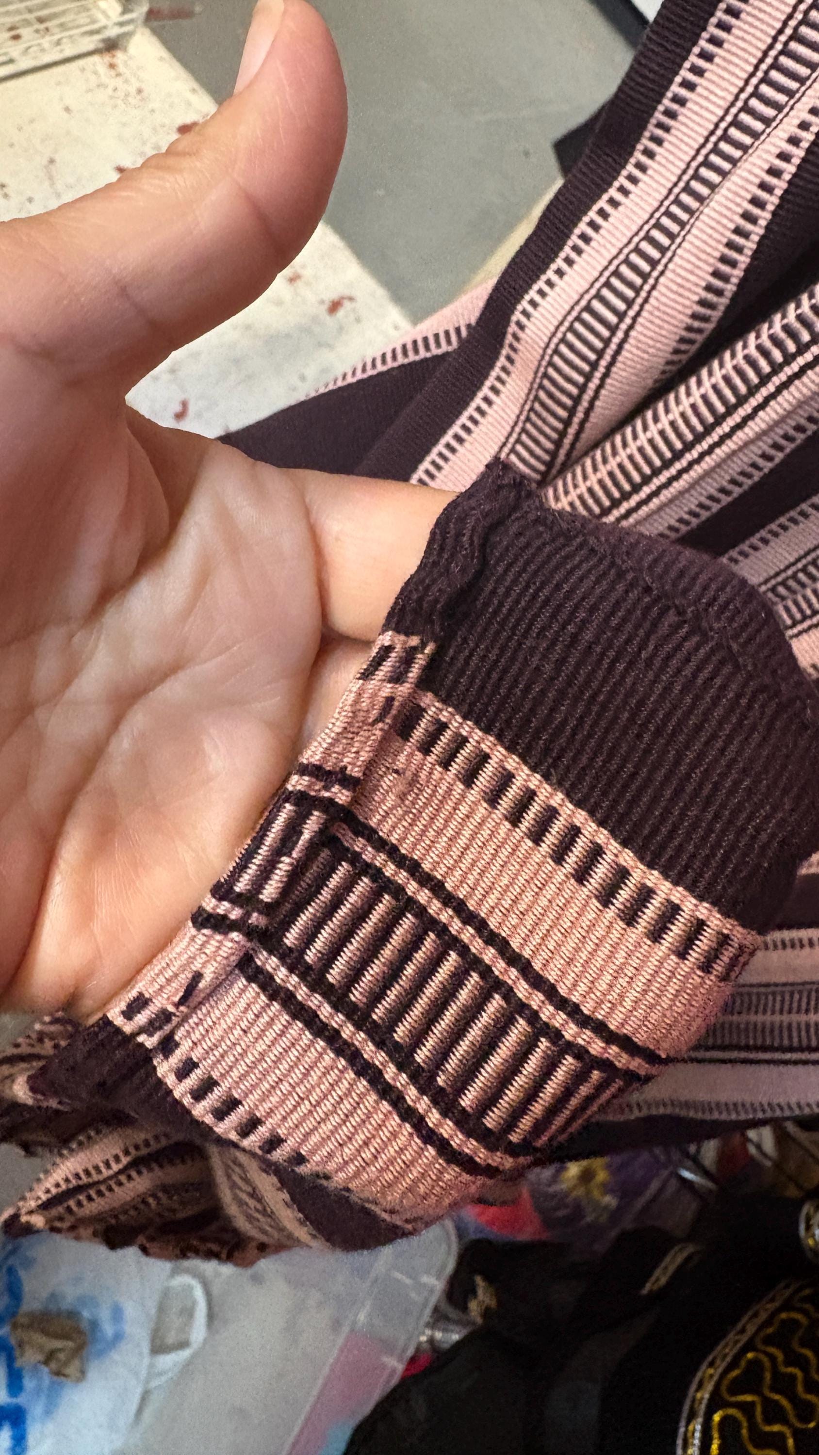 Image of Mexican Huipil Dress – Handcrafted Oaxacan Artisan Design in Wine & Rose