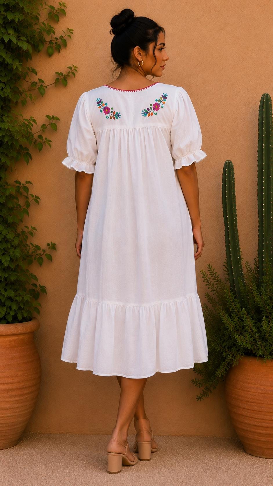 Image of Handmade Embroidered Maxi 