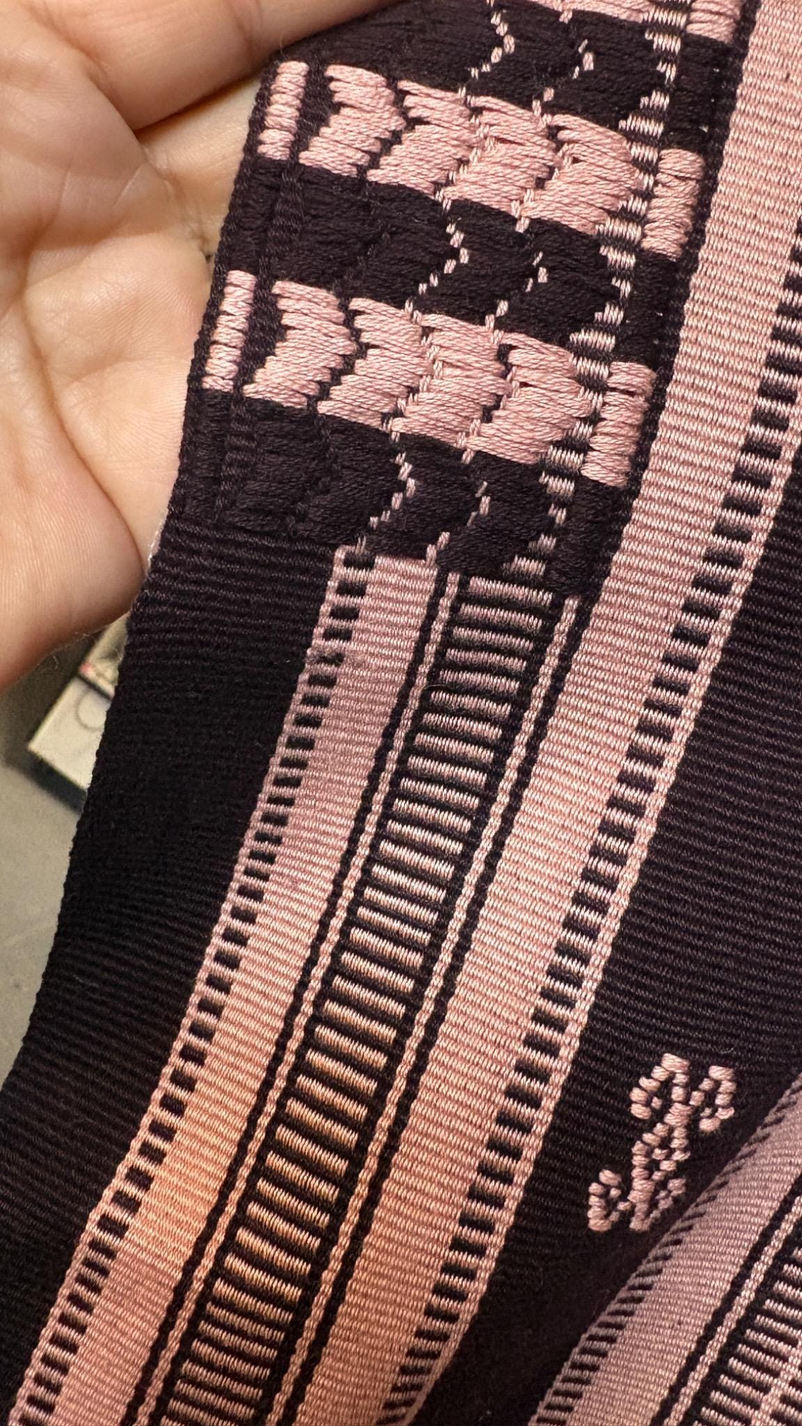 Image of Mexican Huipil Dress – Handcrafted Oaxacan Artisan Design in Wine & Rose