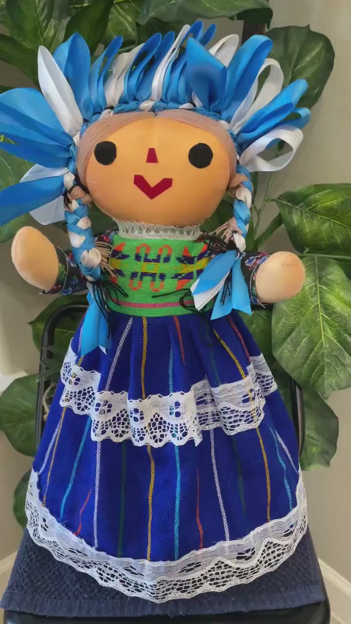 Handmade Mexican (EXTRA BIG) "Lele" Doll - Artisan Made Doll 19" tall