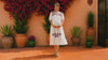 Alma Beige2, Handmade Embroidered Maxi Dress, Puebla Mexico, Maternity, Baby Shower, Resort Wear, Resort dress, Vacation dress, XLarge size