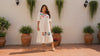 Alma Beige, Floral, Handmade Embroidered Maxi Dress, Puebla Mexico, Maternity, Baby Shower, Resort Wear