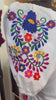 Mexican Embroidered Floral Dress “Dana”–Puebla Inspired Fiesta Dress, Plus size, 2X, Birthday Party Outfit, Lightweight muslin fabric