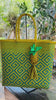 Handwoven Recycled Plastic Bag: Mexican Artisan Beach Tote with Pineapple Tassel