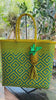 Handwoven Recycled Plastic Bag: Mexican Artisan Beach Tote with Pineapple Tassel