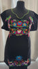 Plus Size Embroidered Mexican Dress - Handmade Artisanal Dress