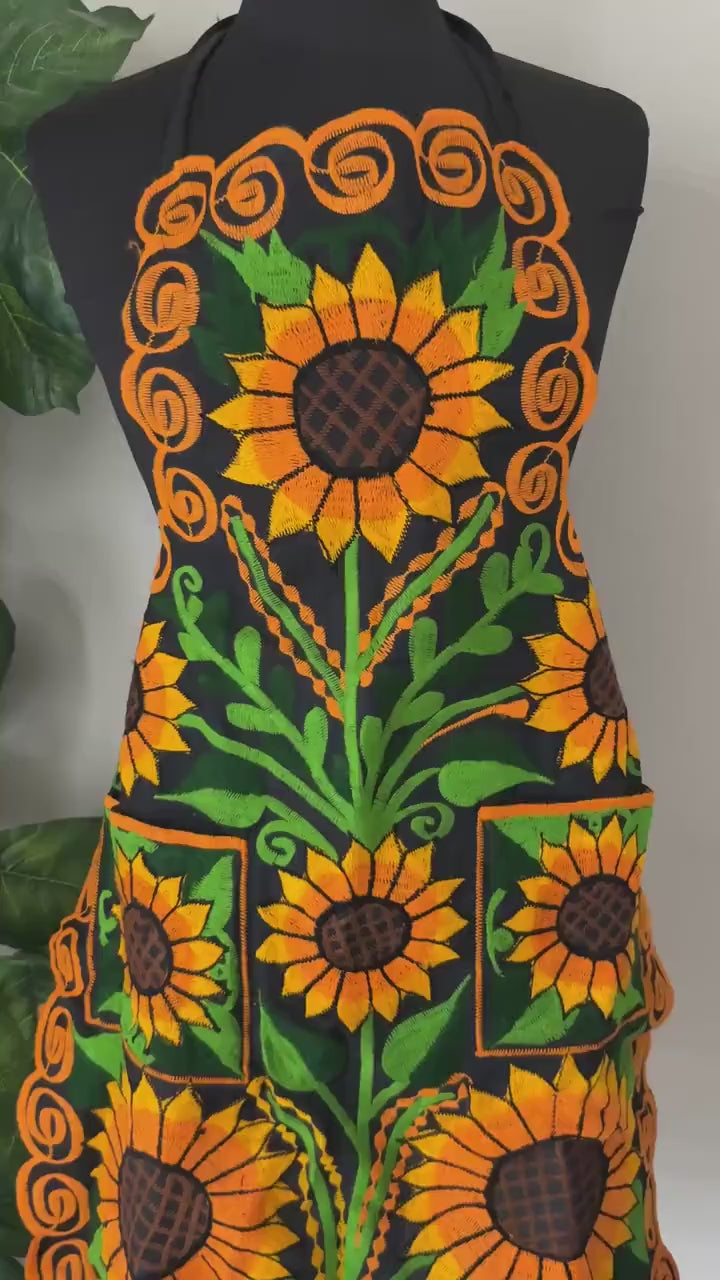 Beautiful Chiapas Embroidered Aprons - Artisanal Aprons