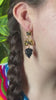 Gorgeous Uva-Inspired Elegant Mexican Artisanal Gold-Plated Filigree Earrings - Beautiful Folkloric Earrings made by our Oaxaca Partners