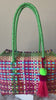 Super Cute Handwoven Recycled top handle Bag - Artisan Made Purse from Chiapas, Mexico