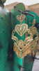 Arrow Heart - Gorgeous & Elegant Mexican Artisanal Gold Plated Filigree Earrings - Beautiful Folkloric Earrings made by our Oaxaca Partners