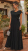 Ximena – Handmade Black Oaxacan Huipil Dress | Artisan Mexican Embroidered Maxi Dress | Elegant Boho Fiesta Dress | Adjustable Waist