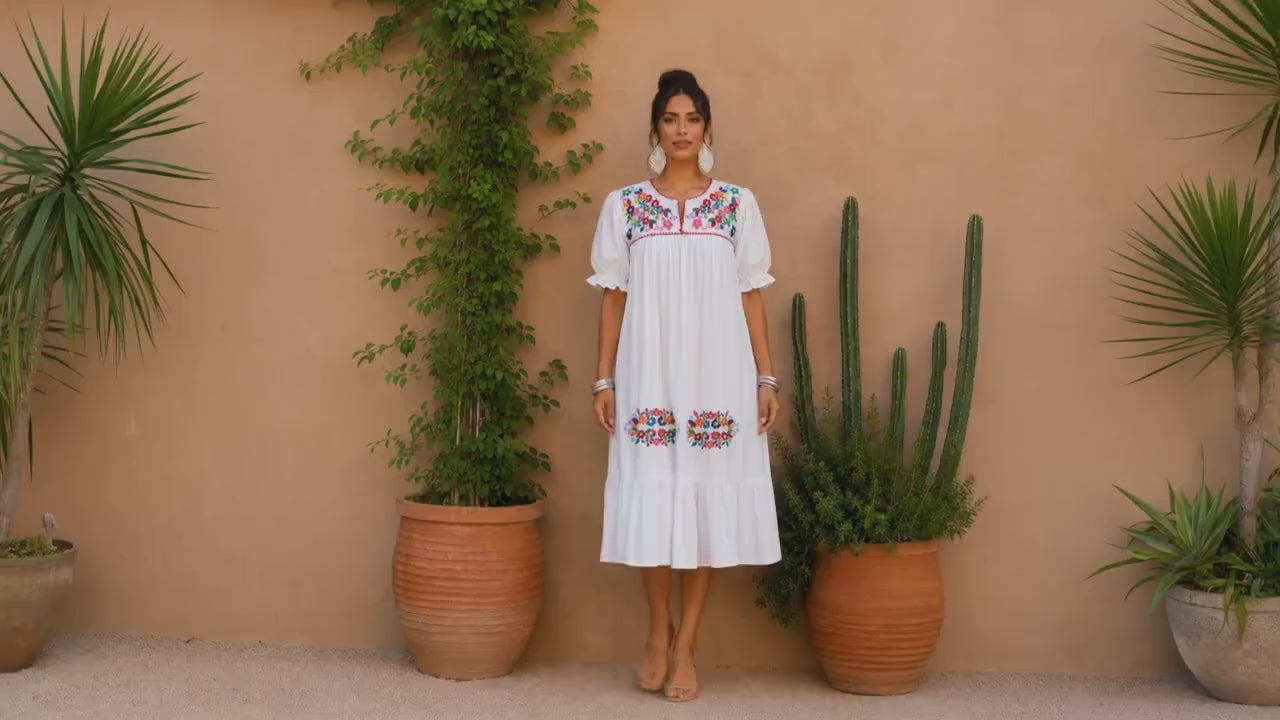 Image of Handmade Embroidered Maxi 