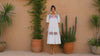 Handmade Embroidered Maxi "Angelica" Dress, Puebla Mexico, Maternity, Baby Shower, Resort Wear, Vacation dress