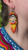 Beautiful Beaded Handmade Frida Earrings - Artisan Made Jewelry