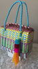 Cute Handwoven Recycled top handle Bag - Artisan Made Purse from Chiapas, Mexico