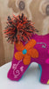 Hand Embroidered Felt Stuffed Animal: Artisanal Mexican Decor/Toy