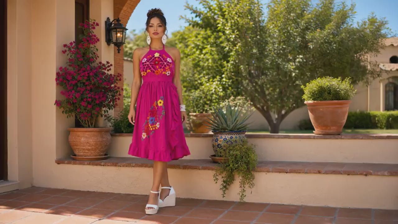 Image of Small Mexican Embroidered Halter 